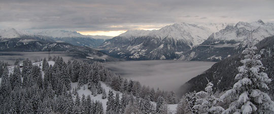 Winter und Schnee in Meran 2000