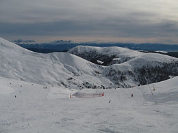 Winter und Schnee auf Meran 2000 in Südtirol - 1