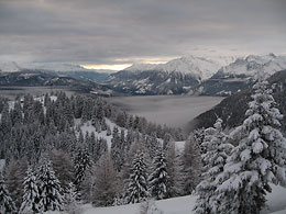 Winter und Schnee auf Meran 2000 in Südtirol - 7